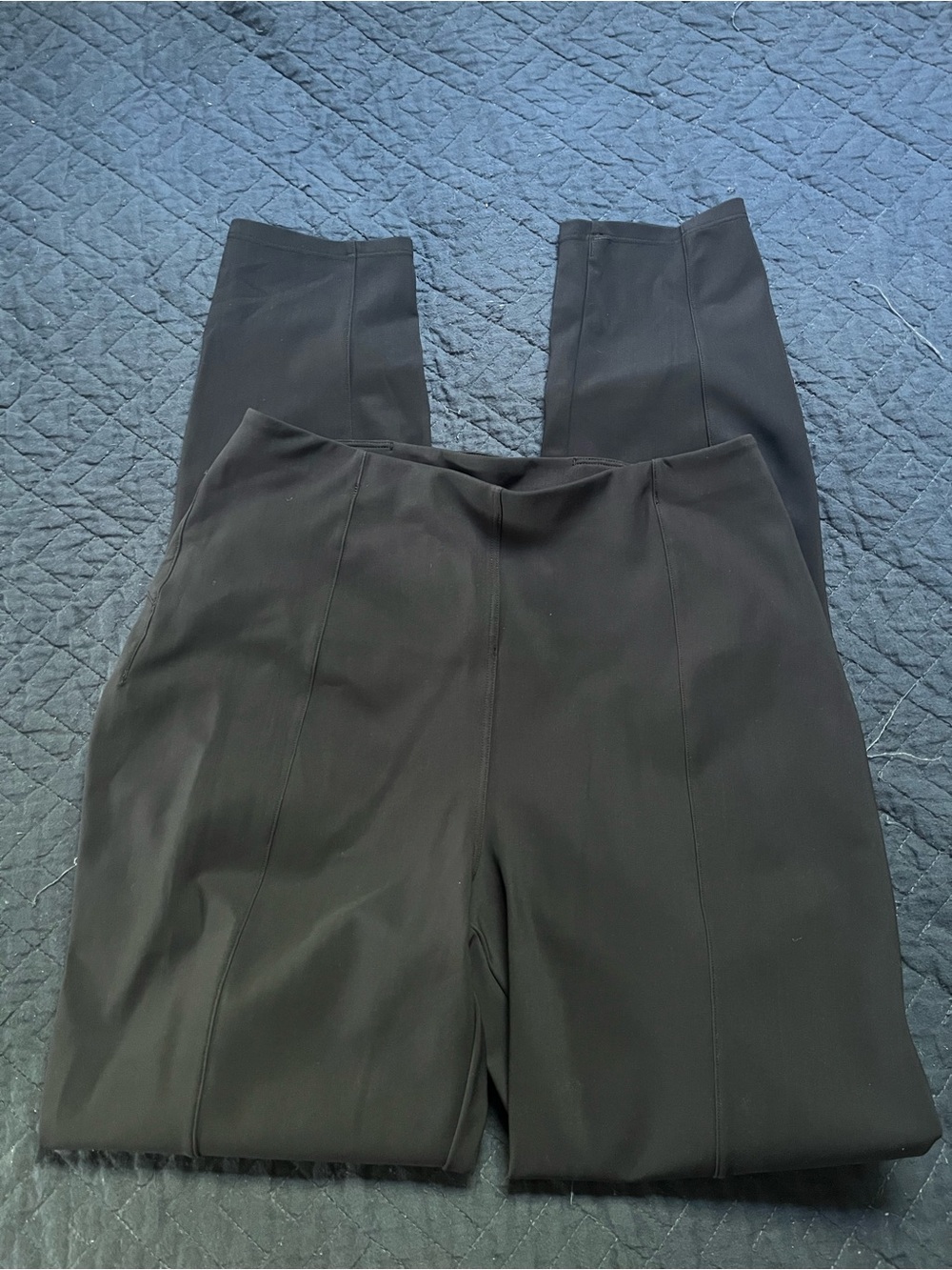 lululemon athletica Black Cropped Ponte Pants